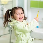 Having fun whilst taking care of child oral hygiene